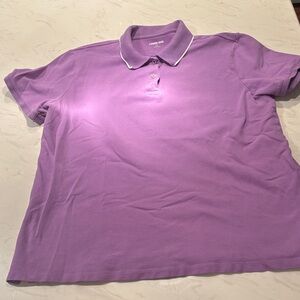Lands' End Purple Polo Shirt